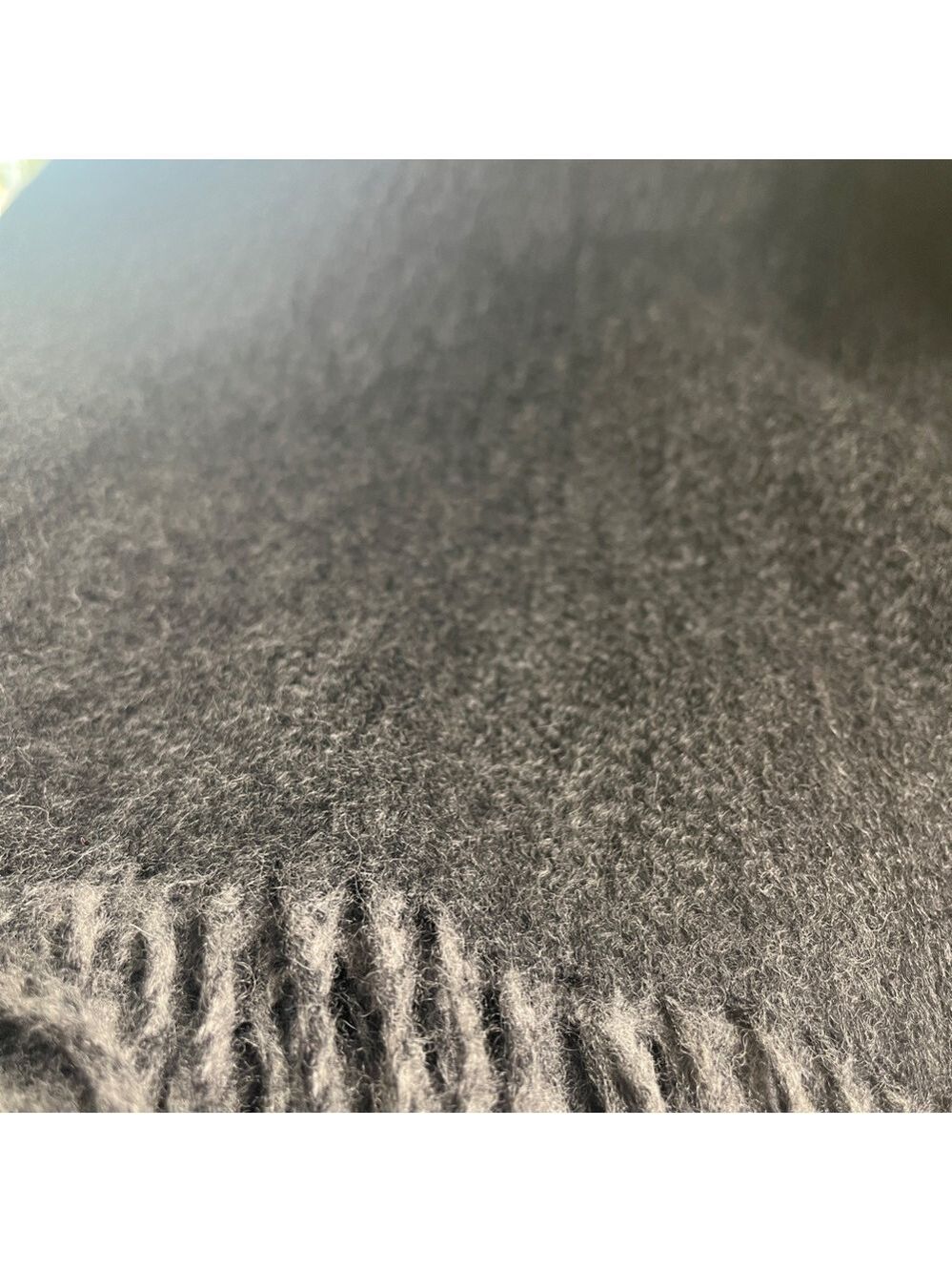 NWOT a & R Cashmere Throw Gray Reversible - Picture 5 of 8